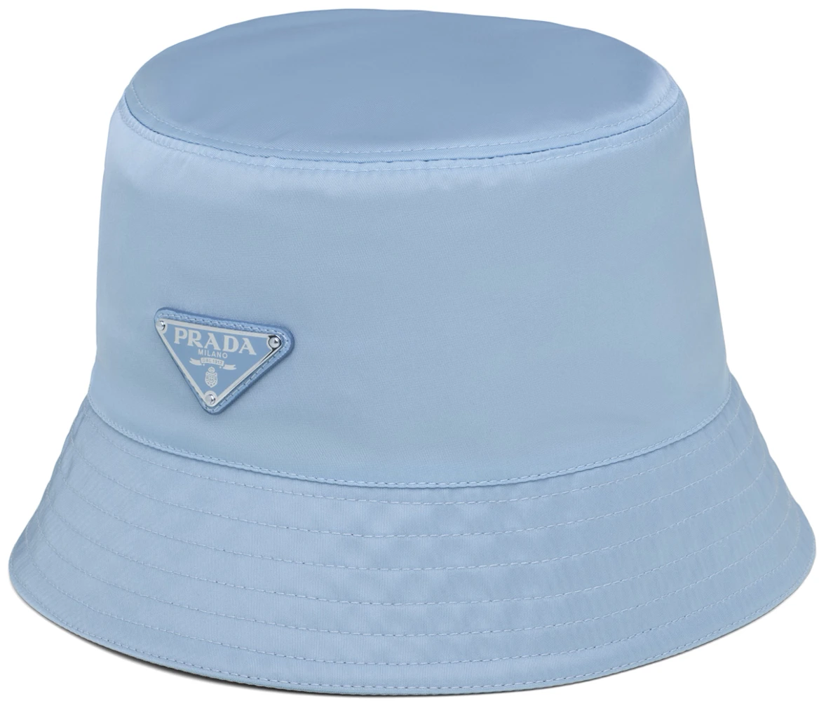 Prada Nylon Bucket Hat Astral Blue in Nylon with Silver-tone - US