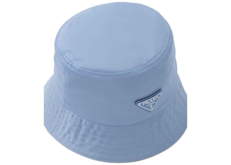Prada Nylon Bucket Hat Astral Blue in Nylon with Silvertone