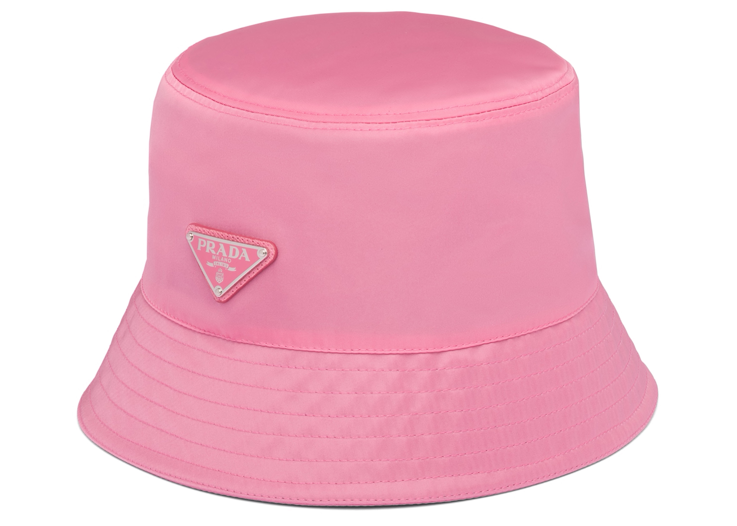 pink prada bucket hat