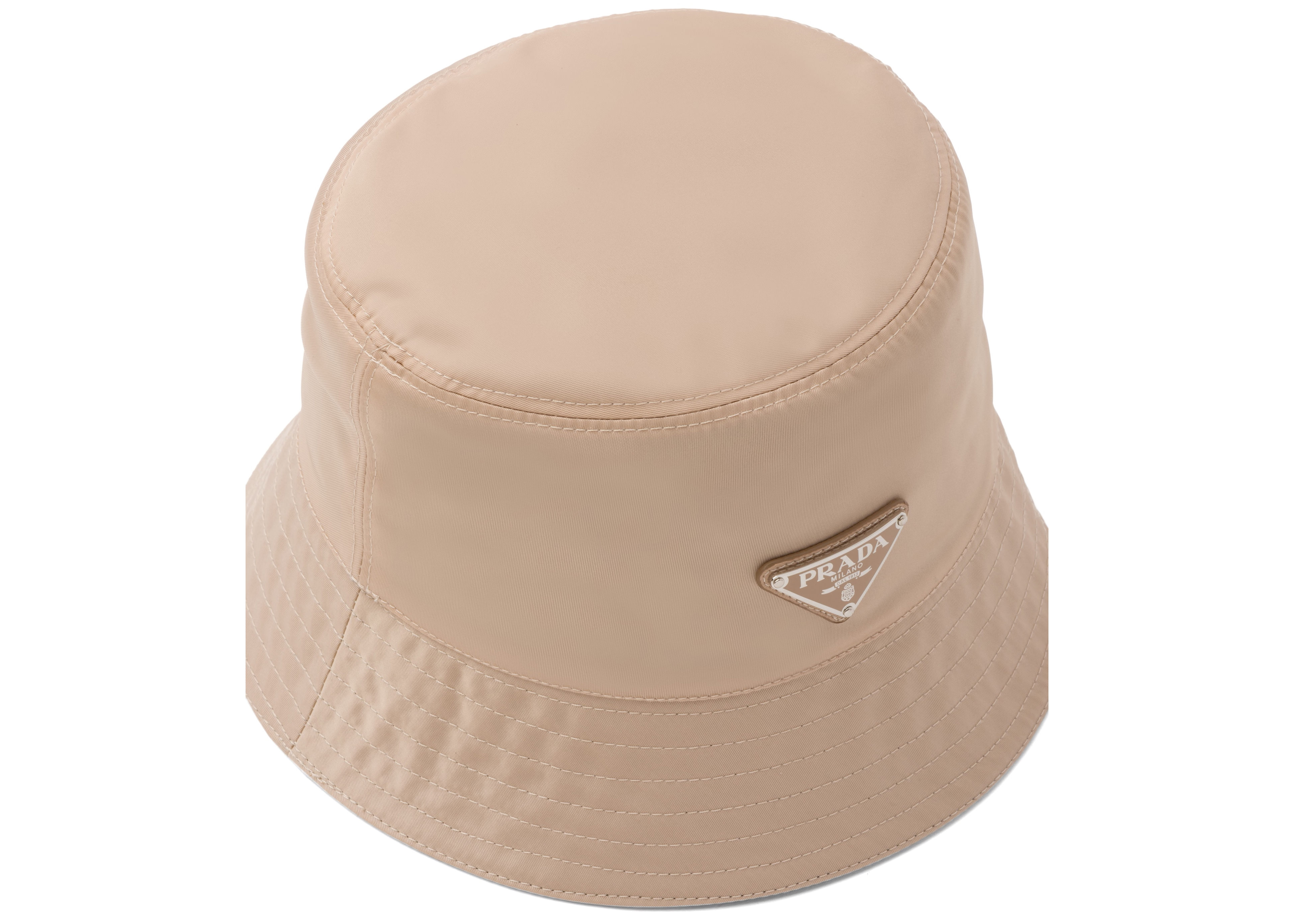 prada brown bucket hat