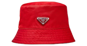 Prada Nylon Bucket Hat Red