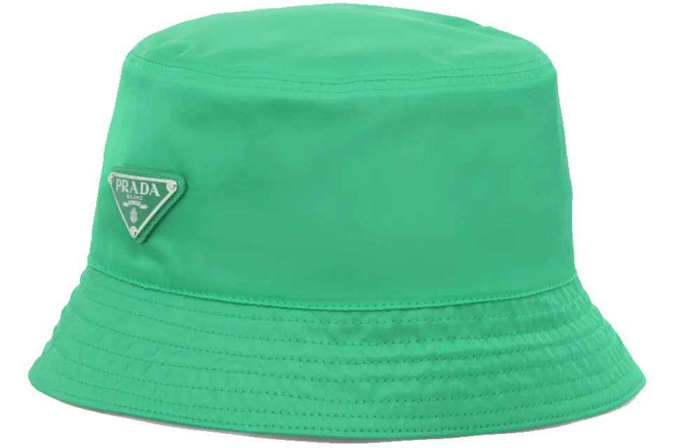 Prada Nylon Bucket Hat Mint Green in Nylon with Silver-tone - US