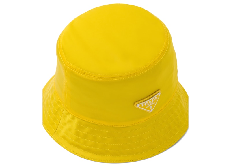 prada yellow bucket hat