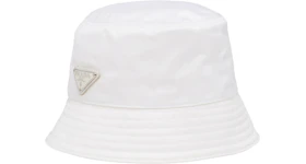 Prada Nylon Bucket Hat White