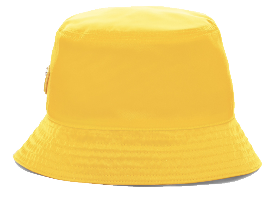 Prada Nylon Bucket Hat Yellow in Nylon 