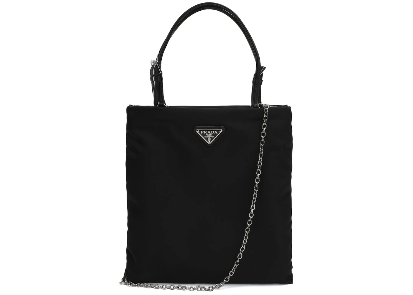 PRADA Shoulder Bag BR0449 one belt Nylon/leather black Women Used –
