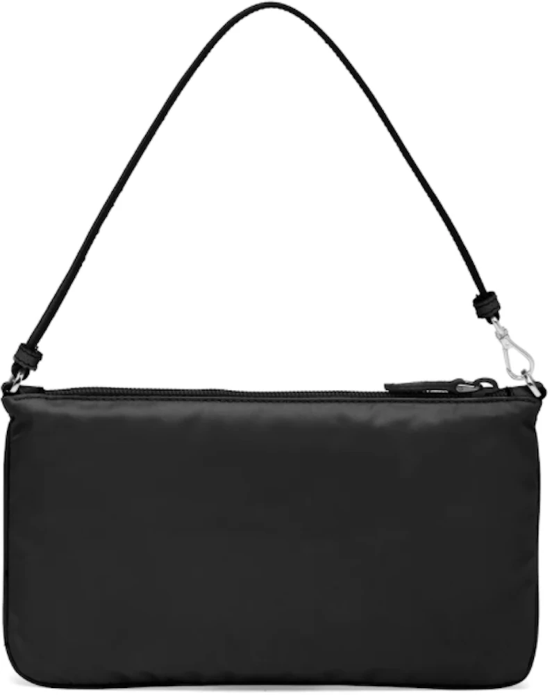 Prada Nylon and Saffiano Leather Bag Mini Black in Nylon/Saffiano ...