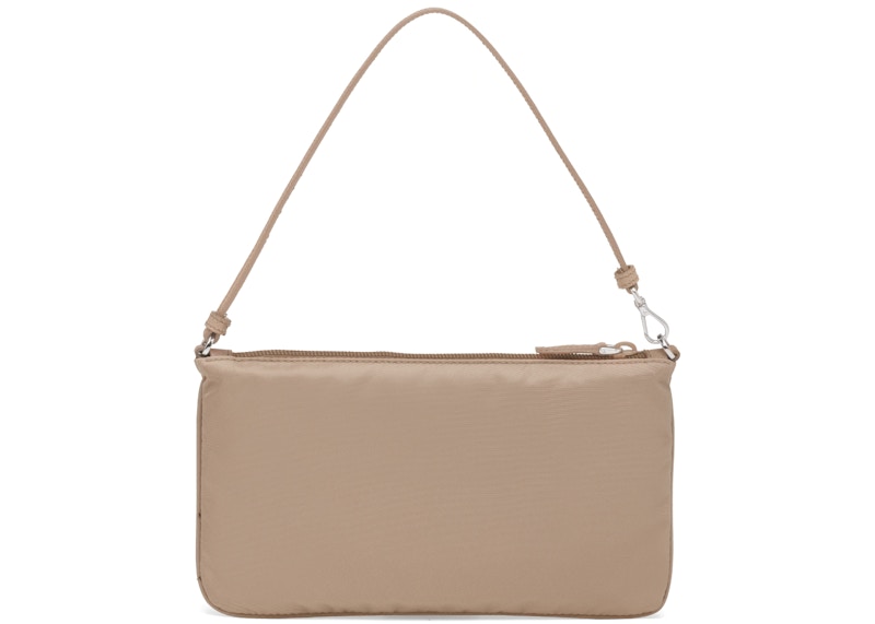 Prada Nylon and Saffiano Leather MiniBag Cameo Beige in Nylon and