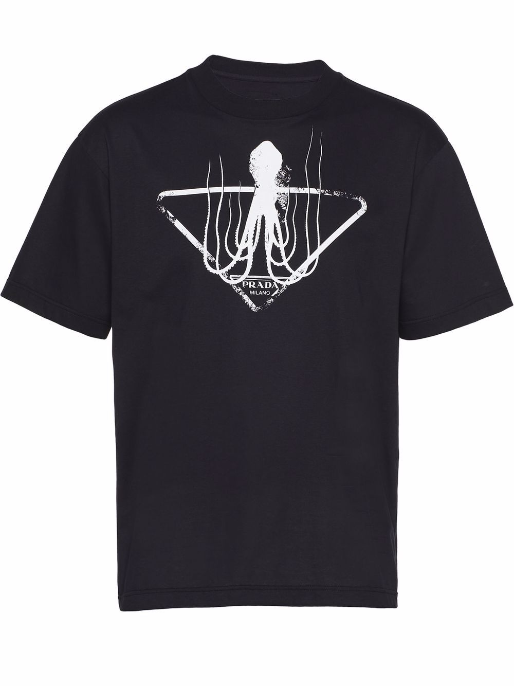Prada Octopus Print T-shirt Black/White - SS22 - US