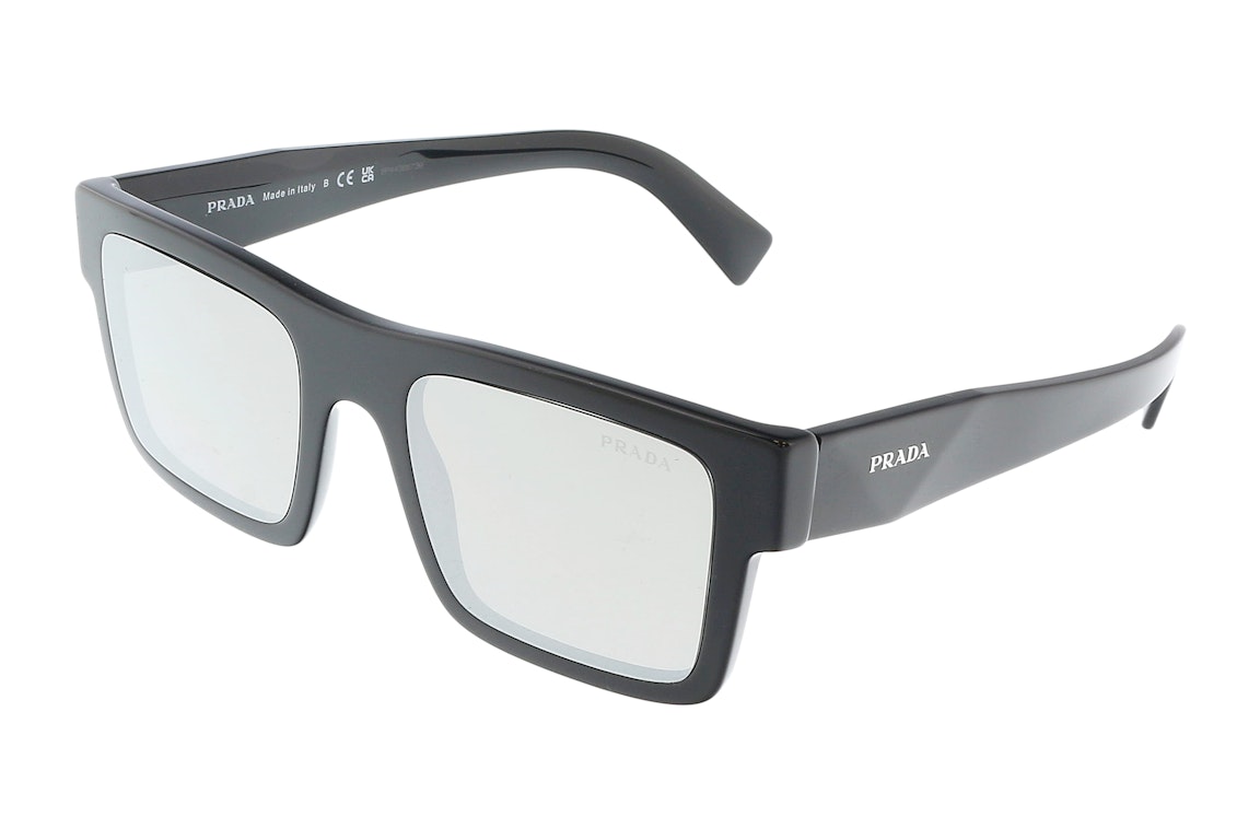 Pre-owned Prada Oval Sunglasses Black (0pr 19ws)
