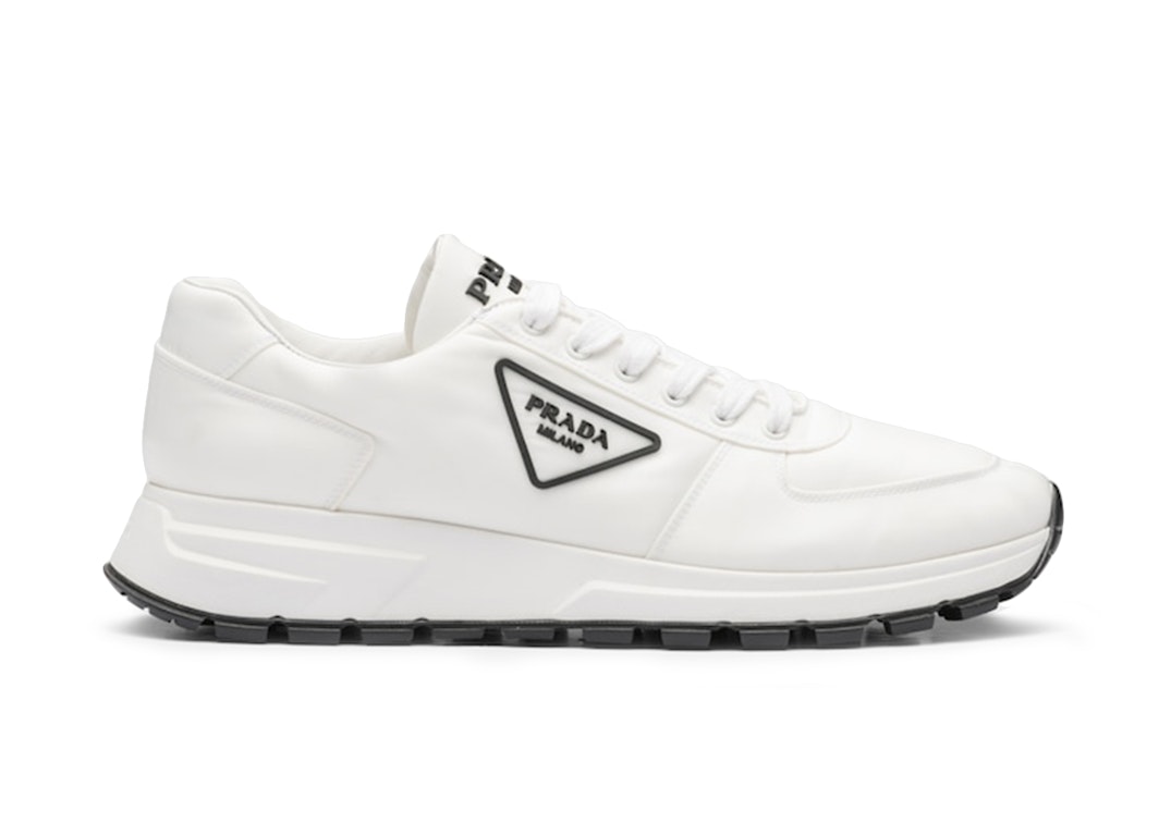 Pre-owned Prada Prax 01 Sneakers White Black In White/black