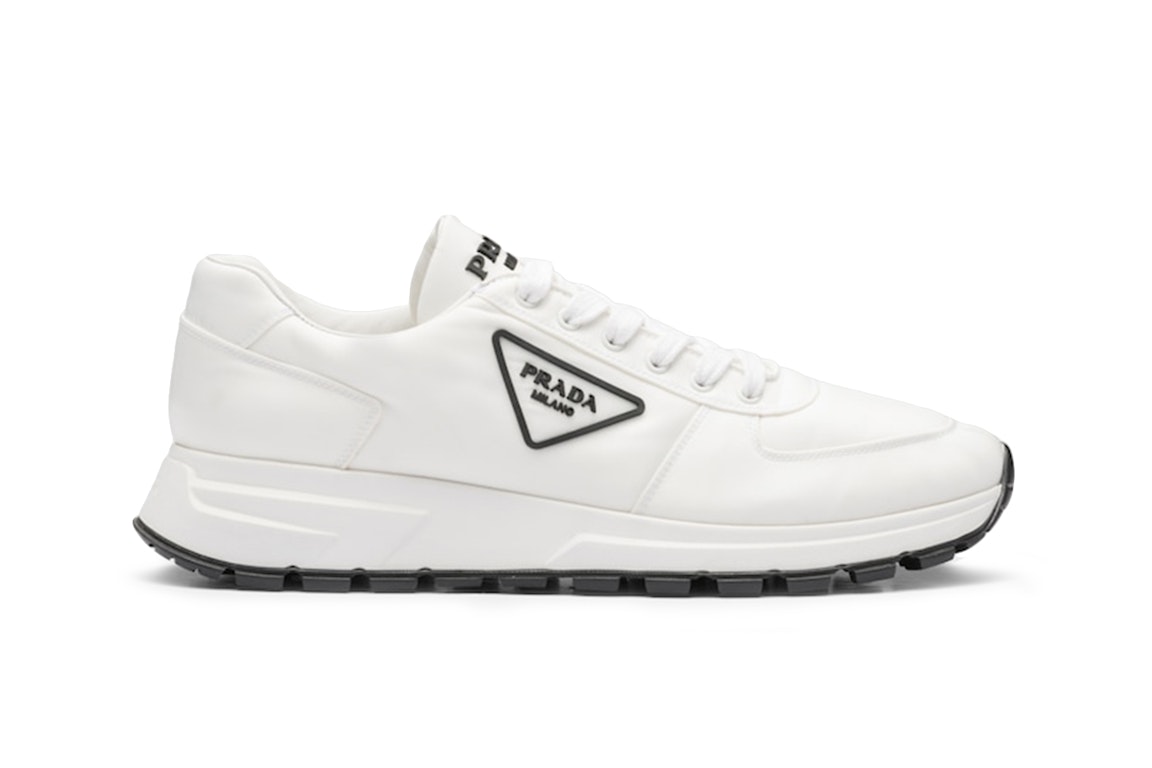 Pre-owned Prada Prax 01 Sneakers White Black In White/black