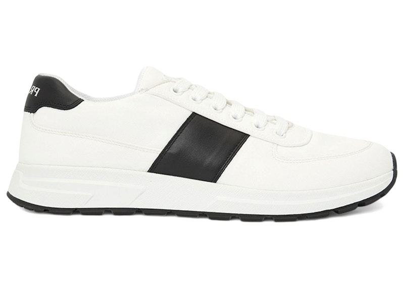 Men's Prada PRAX Sneakers Black in White
