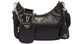 Prada Padded Nappa-Leather Re-Edition Shoulder Bag Black