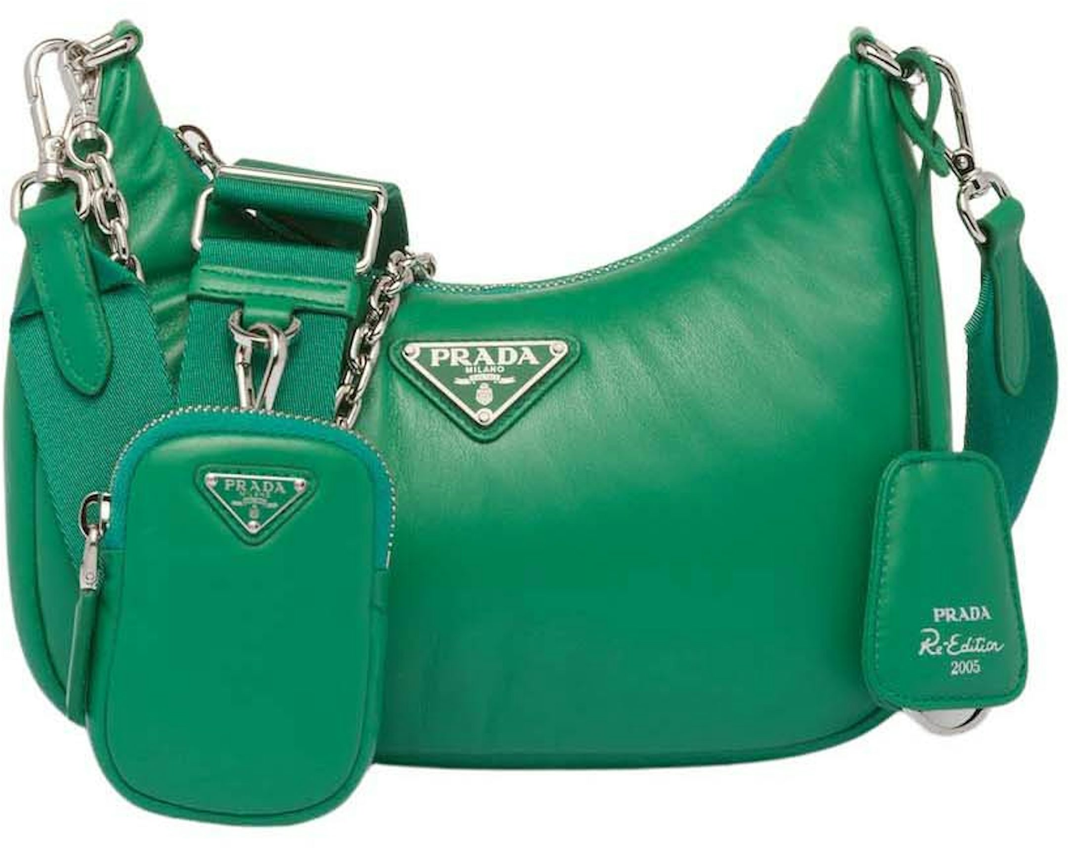 Prada Re-edition Saffiano Leather Mini Bag - Mango