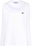 Prada Patch Pocket Enamel Logo T-Shirt White