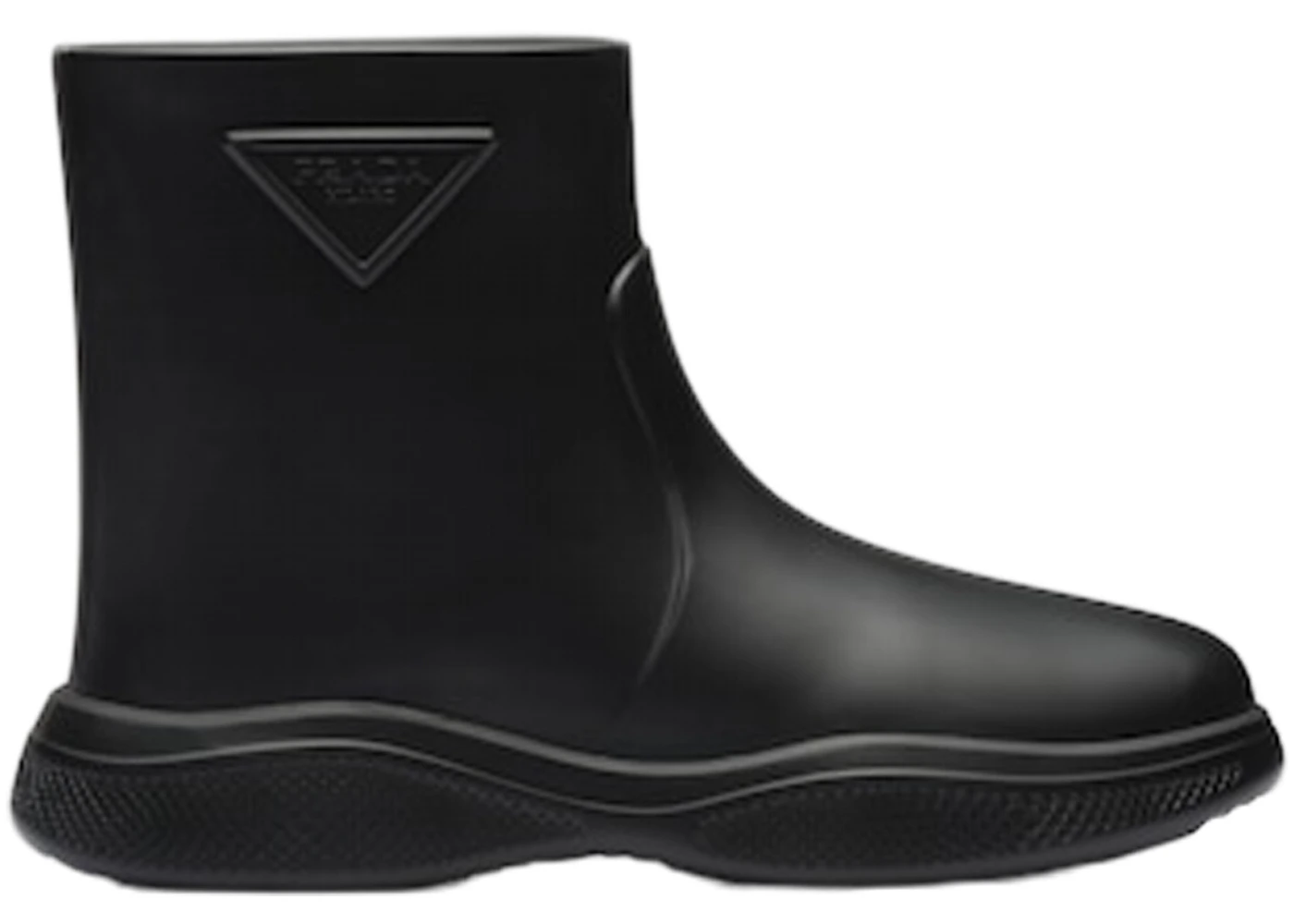 Leather Nylon And Rubber Boots in Black - Prada