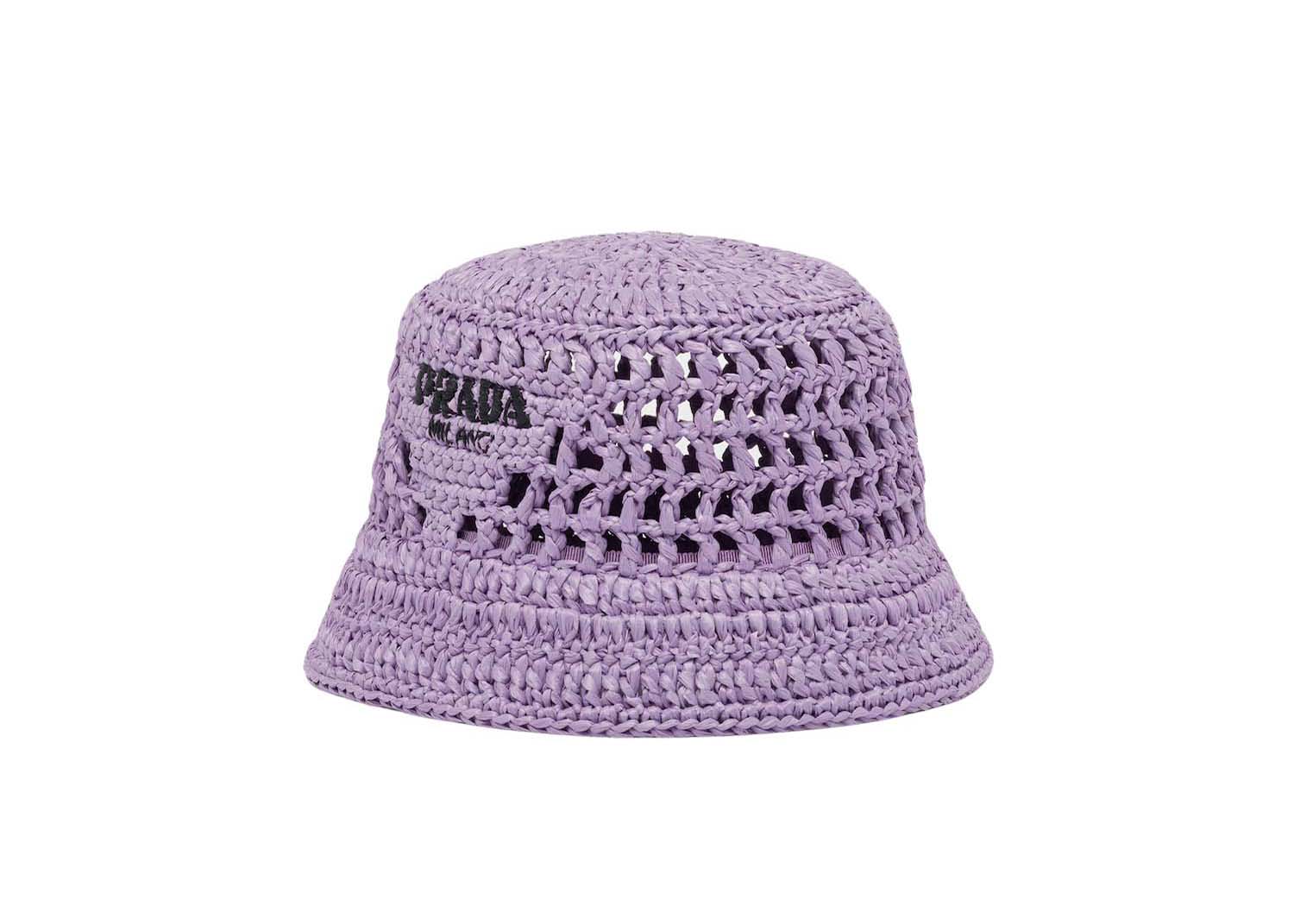 Prada Raffia Bucket Hat Lily in Raffia - US