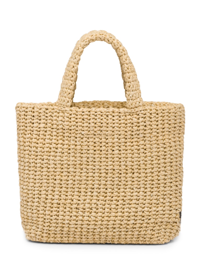 Prada straw online bag