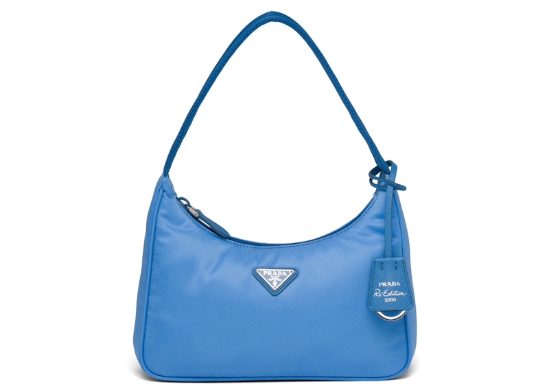 Prada Re-Edition 2000 Mini Bag Nylon Periwinkle Blue in Nylon