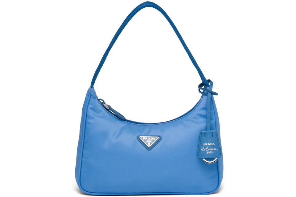 Prada Re-Edition 2000 Mini Bag Nylon Periwinkle Blue