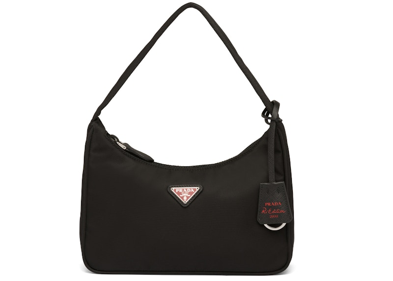 prada black red bag