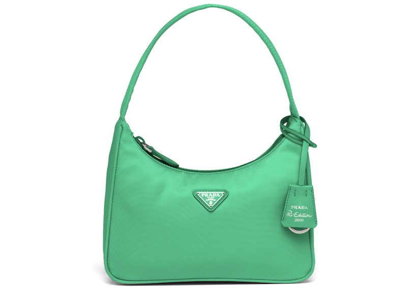 Prada Re-Edition 2000 Nylon Bag Mini Mint Green in Nylon with