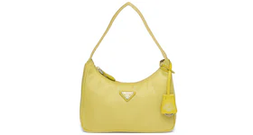 Prada Re-Edition 2000 Nylon Bag Mini Pineapple Yellow