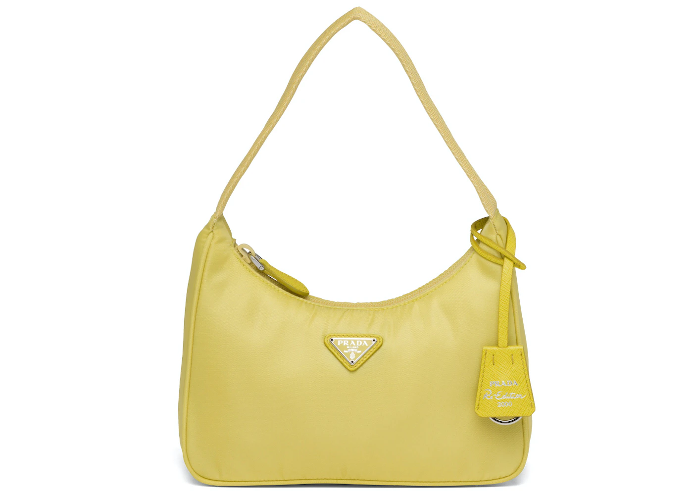Prada Re-Edition 2000 Nylon Bag Mini Pineapple Yellow in Nylon with  Silver-tone - US