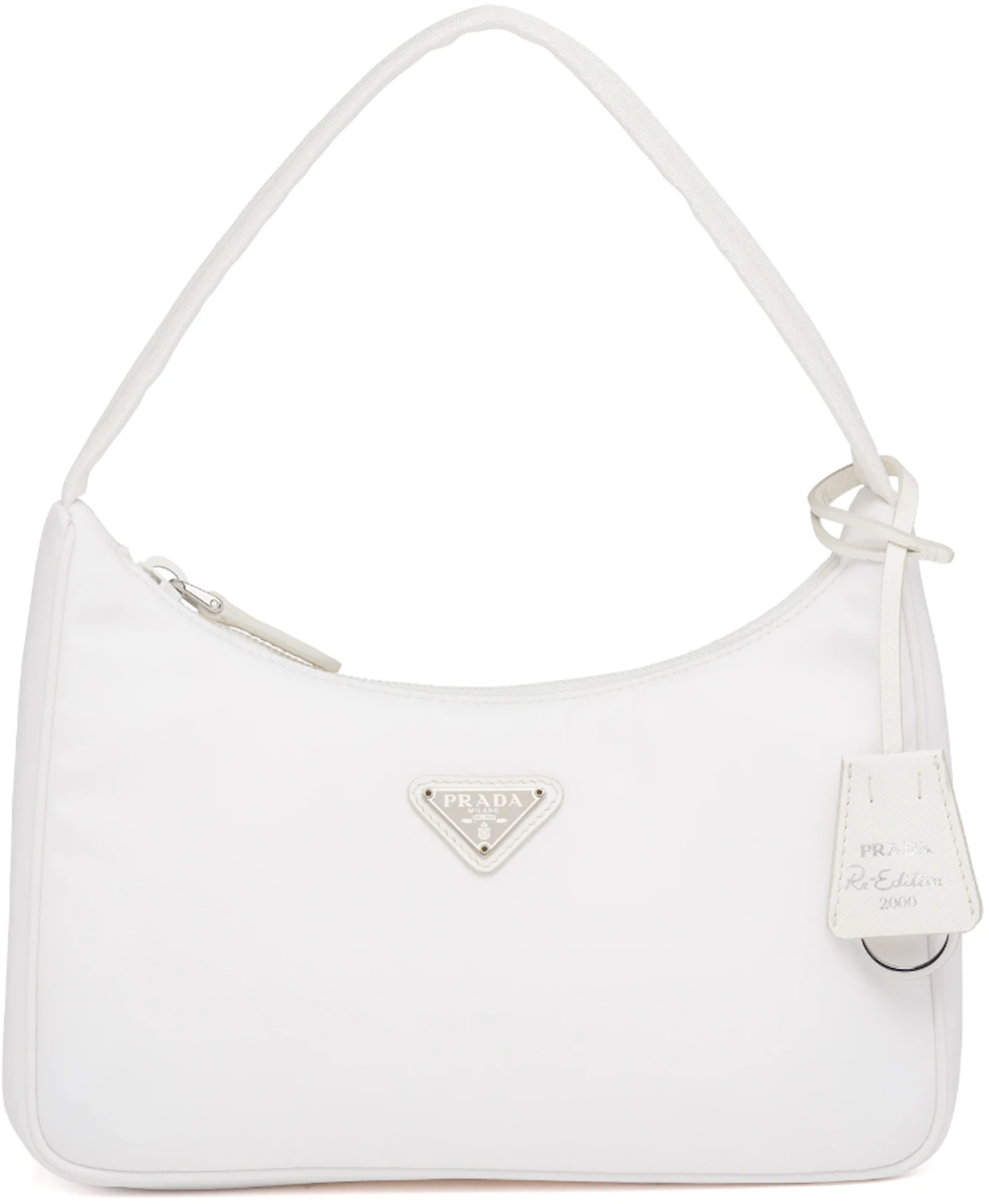 Prada Re-Edition 2000 Nylon Mini Bag White in Nylon with Silver-tone - US