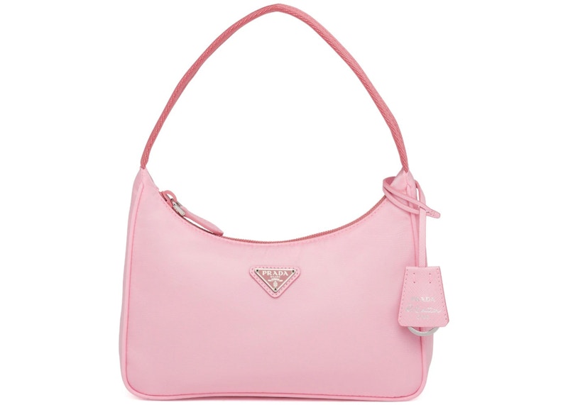 Prada Re Edition 2000 Nylon Mini Bag Pink in Nylon with Silver