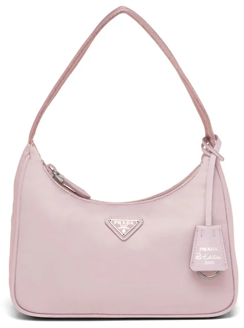 Prada Re-Edition 2000 Re-Nylon Mini Bag Alabaster Pink in Re-Nylon with ...