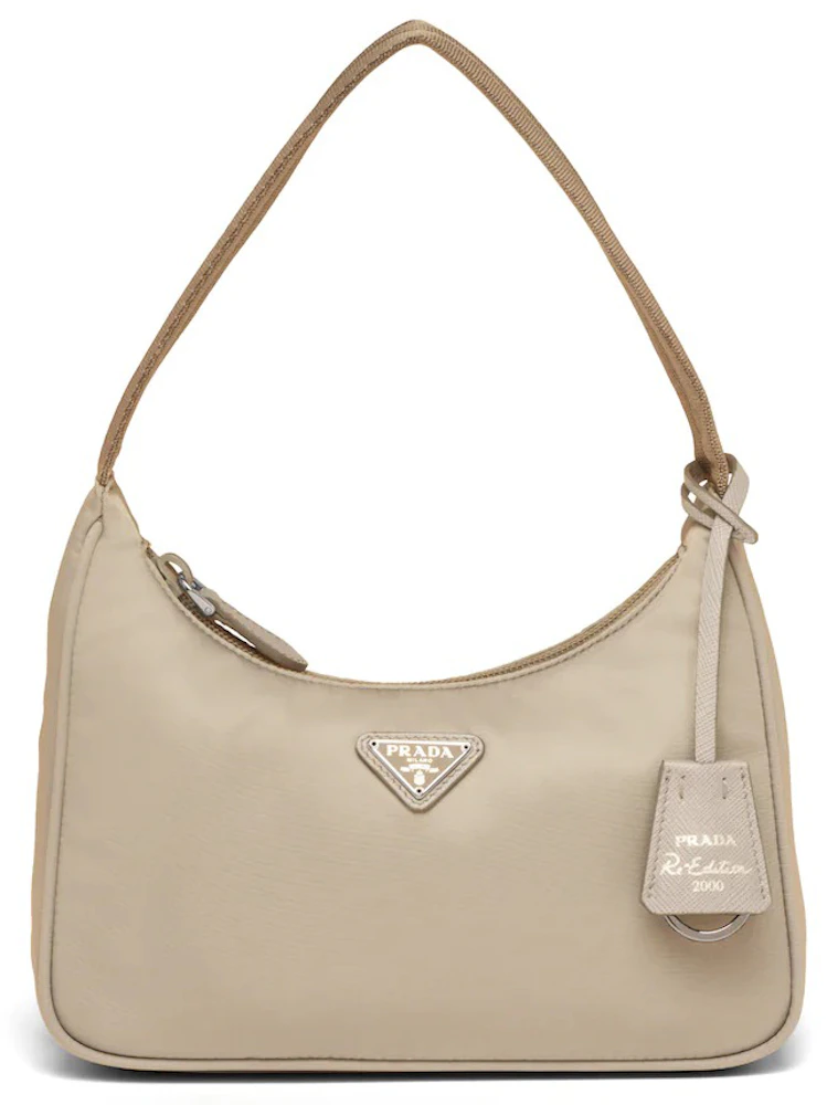 Re-nylon handbag Prada Beige in Synthetic - 34087540