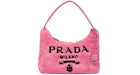 Prada Re-Edition 2000 Terry Mini Bag Petal Rosa/Schwarz