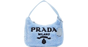 Prada Re-Edition 2000 Terry Shoulder Bag Mini Blue