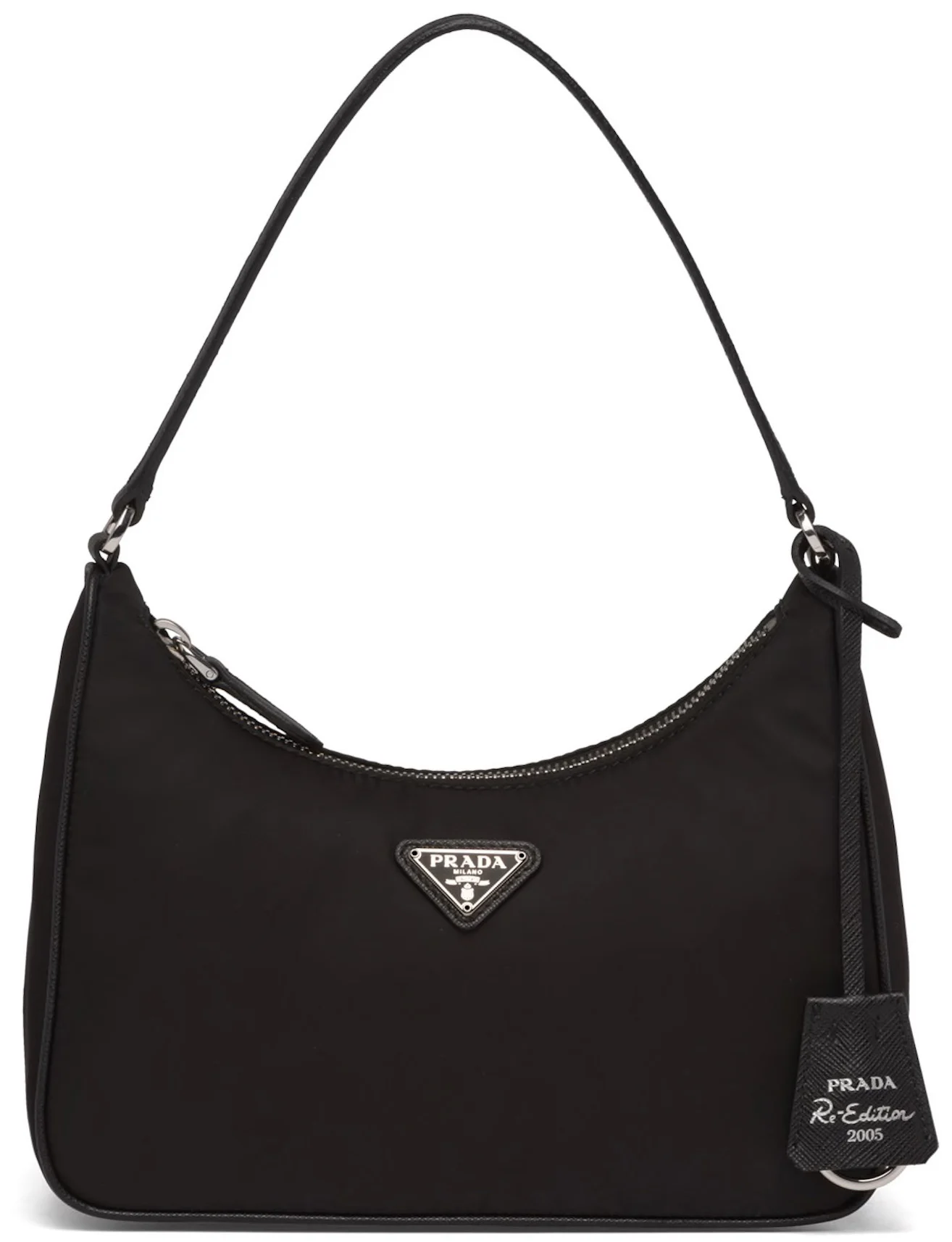 Prada Nylon Cross Body Bag Black Prada Re-Edition 2005 Nylon Bag