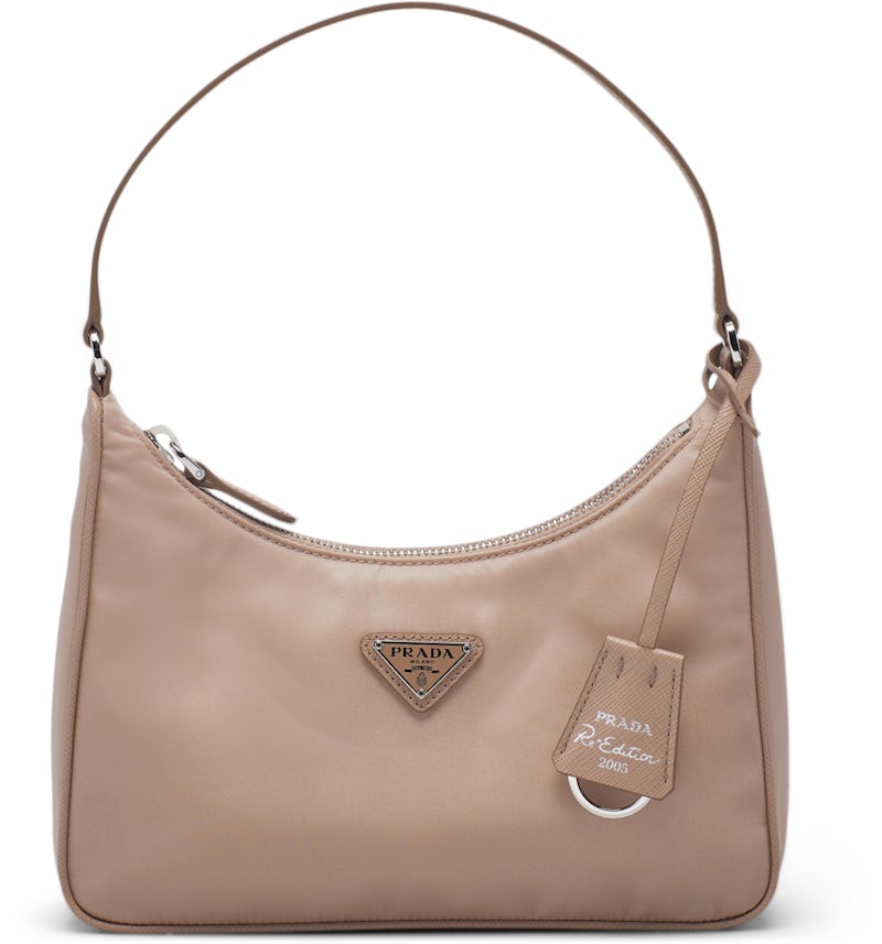 Beige Prada 2005 Re Edition Prada Re-Edition 2005 Mini Bag Nylon