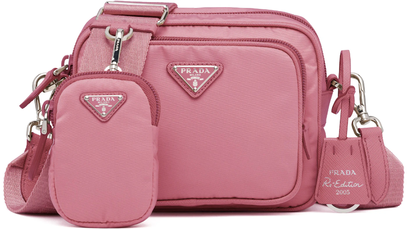 Prada Re-Edition 2005 Nylon Bag Pink - The Shoe Box