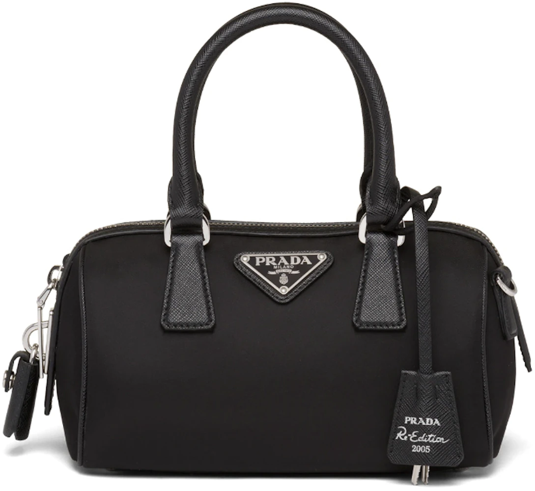 Prada Re-Edition 2005 Nylon Bag Black/Black in Nylon with Silver-tone - US