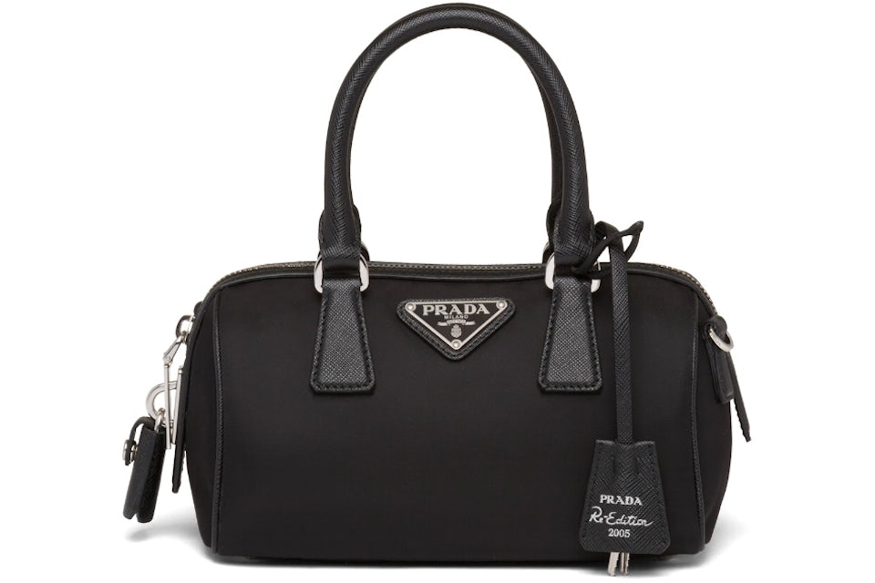 Prada Re-Edition 2005 Nylon Bag Black in Nylon with Silver-tone - US