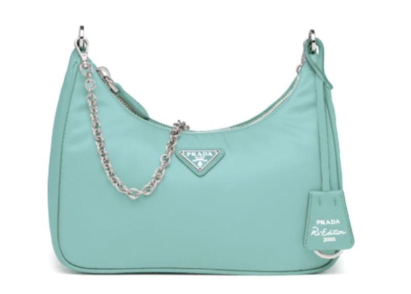 green prada nylon bag