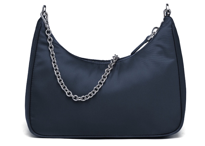 Prada Re-Edition 2005 Nylon Bag Navy in Nylon with Silver-tone - US