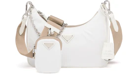 Prada Re-Edition 2005 Nylon Bag White