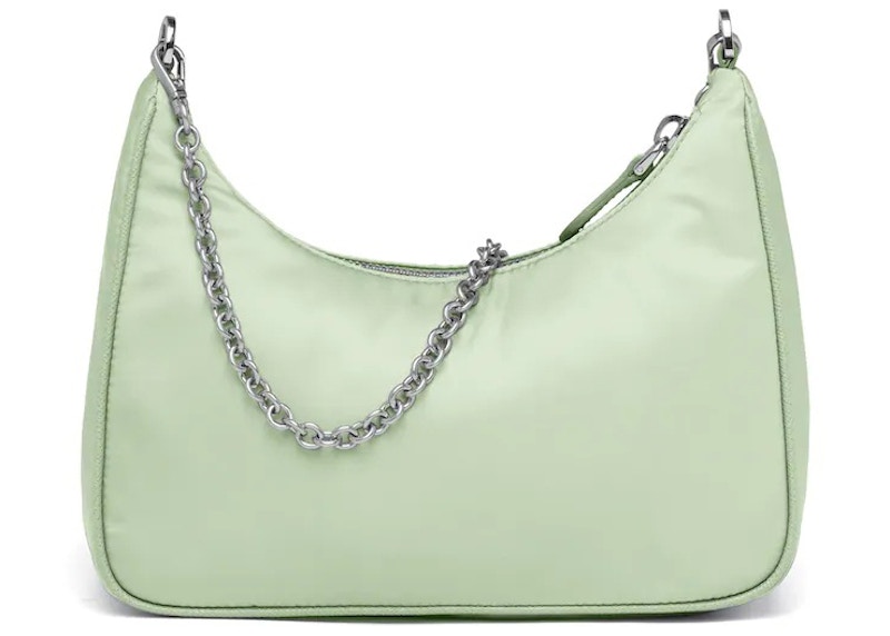Prada ReEdition 2005 ReNylon Bag Aqua in ReNylon with Silvertone