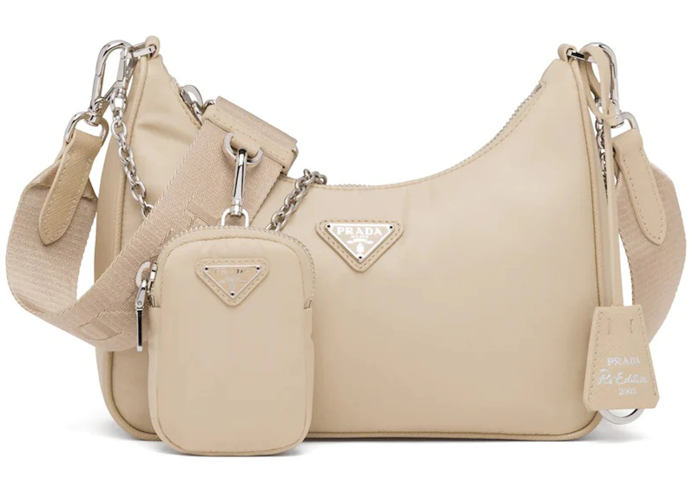 Prada nylon bag tan Clearance