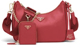 Prada Re-Edition 2005 Saffiano Leather Bag Fiery Red