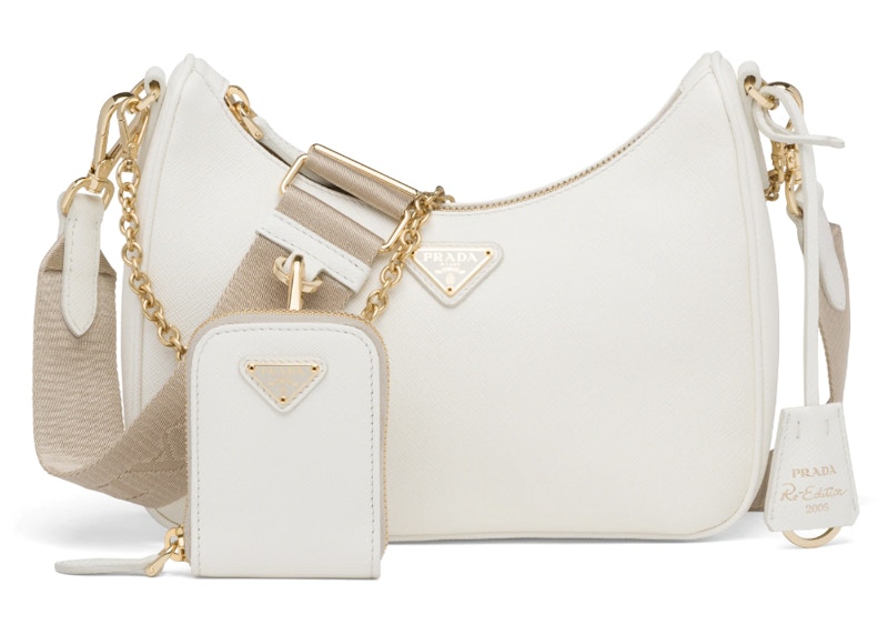 prada saffiano white