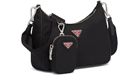 Prada Re-Edition 2005 Shoulder Bag Nylon Black/Red