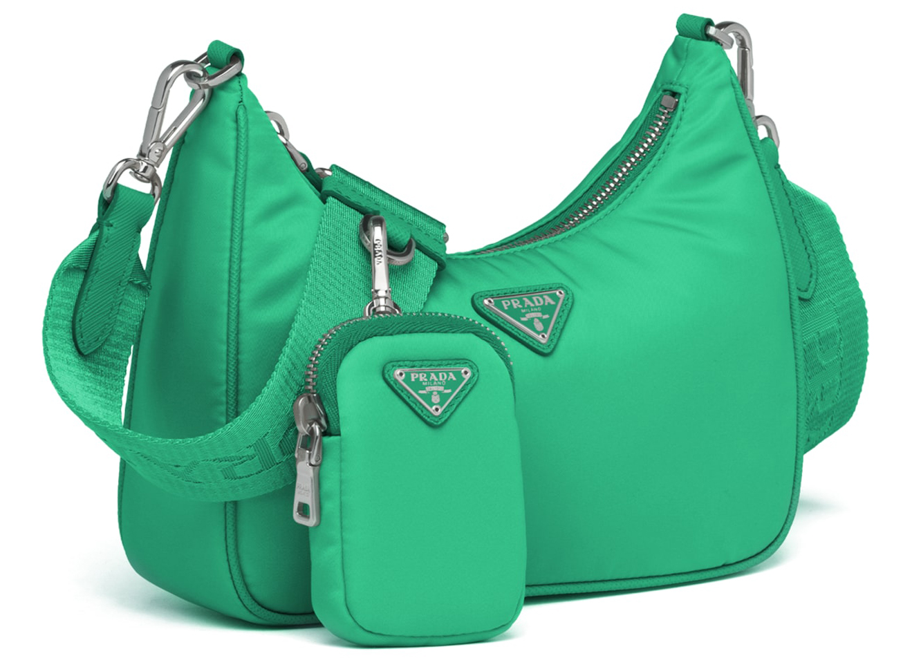 green prada nylon bag