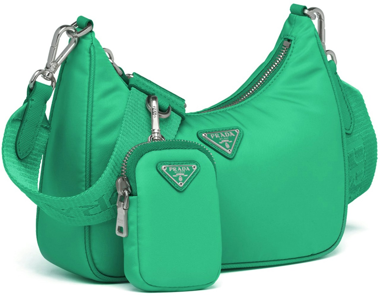 Prada Re-Edition 2005 Shoulder Bag Nylon Mint Green in Nylon with